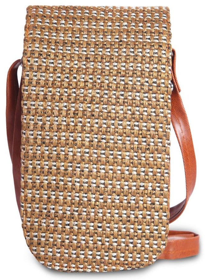Dcozi Stylish and Fashionable Jute Beige Slim Bag For Women & Girls - SLMB01_Beige - Image 5